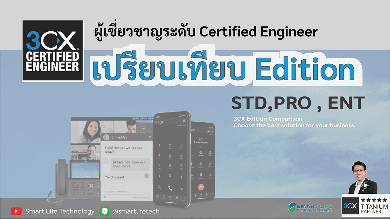 เปรียบเทียบ 3CX Edition แตกต่างกันอย่างไร ? 