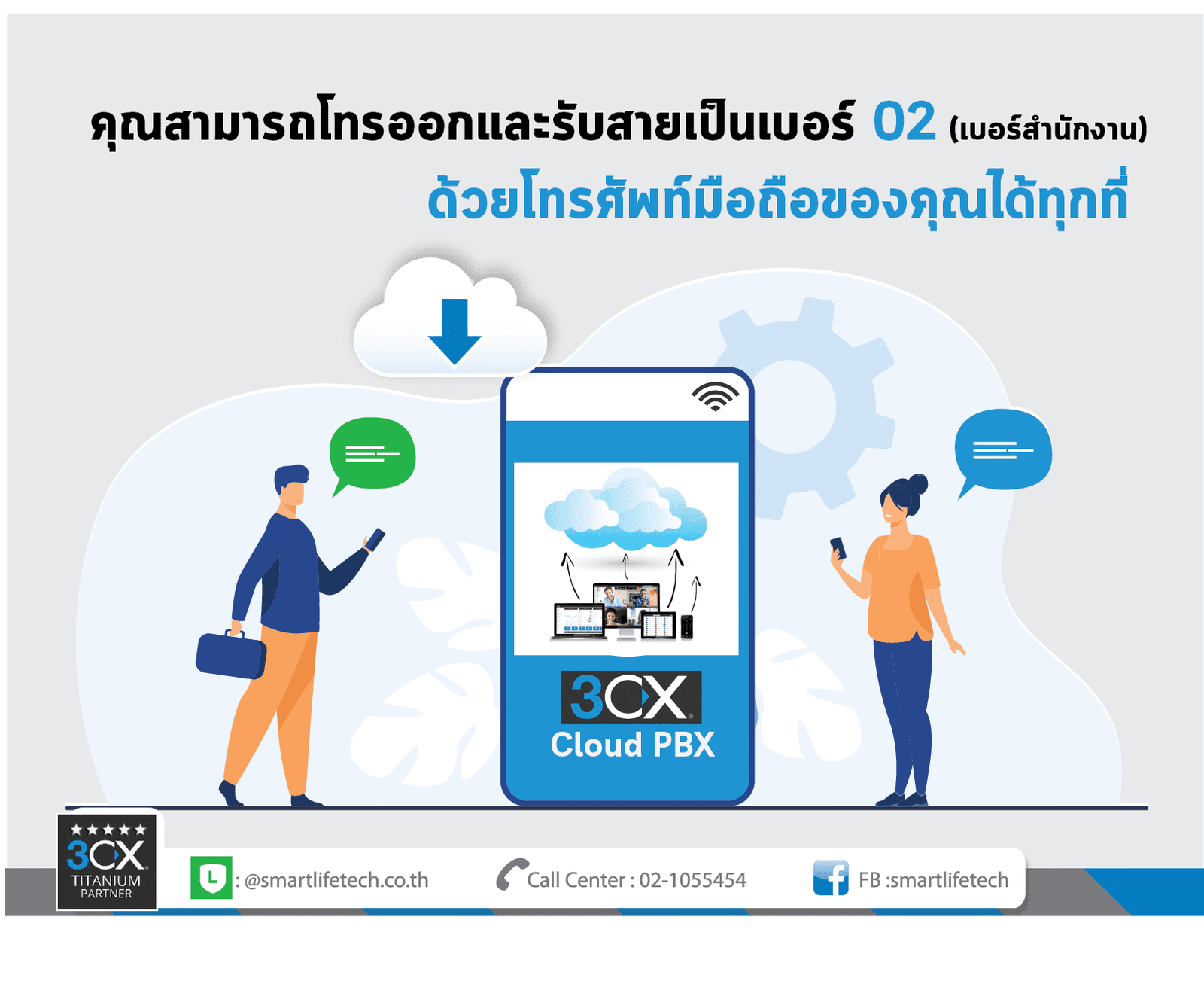 3CX Cloud PBX พร้อมกับ SIP Trunking  